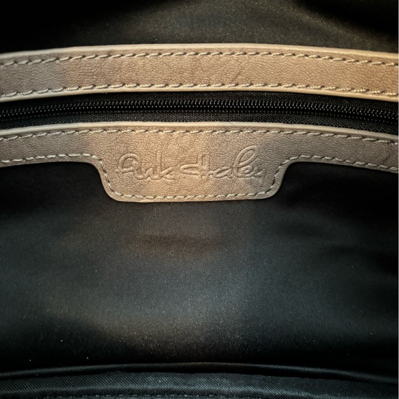 NWT Pink Haley woven bag in taupe - Picture 3 of 5